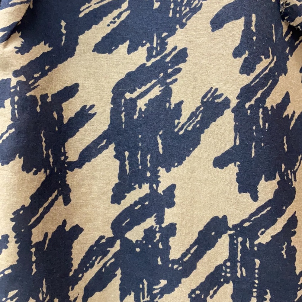 Gap Navy And Brown Button Down Top - image 3